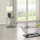 Danville Coffee Table 3Pc Set 704988 by Coaster w/Glass Top