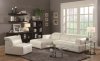 Darby Sectional Sofa 503617 White Bonded Leather Match - Coaster