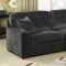 500753 Luka Sectional Sofa in Charcoal Fabric by Coaster