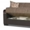 Uptown Sofa Bed in Brown Fabric by Casamode w/Options