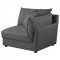 Sasha Modular Sofa 3Pc 551681 Barely Black Coaster w/Options