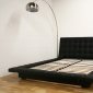 Celia Platform Bed in Black Faux Leather by Wholesale Interiors