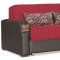 Sleep Plus Sofa Bed in Red Fabric by Casamode w/Options