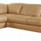 Mouton Full Leather Oregon II Modern Sectional Sofa