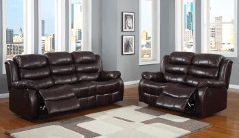 9705PM Smithee Motion Sofa - Polished Microfiber - Homelegance [HES-9705PM Smithee]