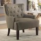 Dulce Accent Chair 1233GY in Grey Fabric by Homelegance