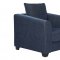 U9196 Sofa & Loveseat Set in Blue Chenille by Global w/Options