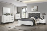 Sonora Bedroom Set 5Pc 224861 in White by Coaster w/Options