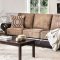 Ceuta Sofa CM6522 in Brown Chenille & Leatherette w/Options