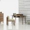 Dana Modern Office Desk in Walnut by J&M w/Brown Marble