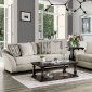 Oacoma Sofa SM9113 in Off-White Chenille Fabric w/Options