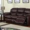 U2128 Motion Sofa Brown Printed Fabric by Global Furniture USA