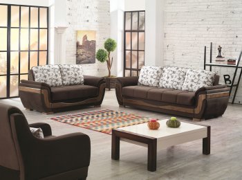 Belmont Sofa Bed in Brown Fabric by Empire w/Options [MYSB-Belmont]