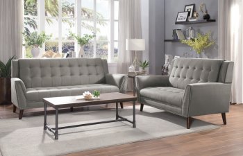 Broadview Sofa & Loveseat 9977BR - Brown - Homelegance w/Options [HES-9977BR-Broadview]