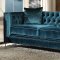 Gillian Fabric Sofa 52790 in Dark Teal by Acme w/Options