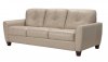 Roma Sofa Bed 54088 MI Piace in Dark Beige Genuine Leather