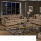 6525 Clara Sofa & Loveseat Set in Mocha Fabric by Chelsea