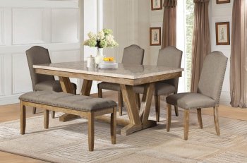 Jemez Dining Table 5470-72 by Homelegance w/Options [HEDS-5470-72 Jemez]