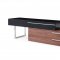 Hudson TV Stand in Walnut & Black by J&M Furniture