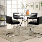 Livada II CM3170RPT 5PC Counter Height Dinette Set in Chrome