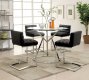 Livada II CM3170RPT 5PC Counter Height Dinette Set in Chrome