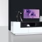 T503 TV Stand in White & Wenge by American Eagle