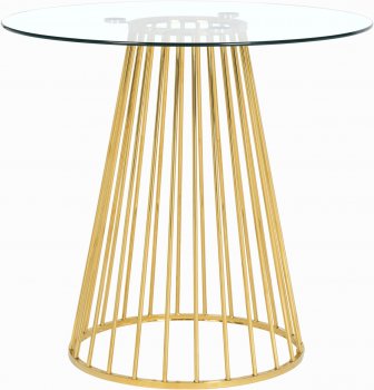 Gio Counter Height Dining Table 753 w/Gold Metal Base [MRDS-753 Gio]