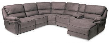 Infinity Power Motion Sectional Sofa in Grey Microfiber by ESF [EFSS-Infinity Grey]