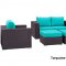 Convene Outdoor Patio Sofa Set 5Pc 2158 Choice of Color - Modway