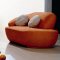 Coral Microfiber Fabric Modern Artistic 3PC Living Room Set