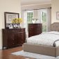 F9348 Bedroom Set by Boss w/Tan Upholstered Bed