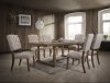 Bernard Dining Room Set 5Pc 66185 in Weathered Oak by Acme