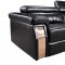 U8012 Sofa in Black Bonded Leather by Global w/Options