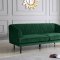 Rory Sofa 689 in Green Velvet Fabric by Meridian w/Options