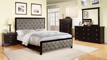 Asterion Bedroom CM7156 in Gray Fabric w/Options [FABS-CM7156-Asterion]