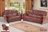 Mina 639 Sofa in Brown Bonded Leather w/Optional Items