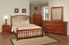 Warm Cherry Finish Classic Bedroom w/Queen, King or Full Bed