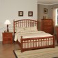 Warm Cherry Finish Classic Bedroom w/Queen, King or Full Bed