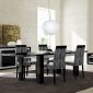 Perfecta Black Dining Table by At Home USA w/Options