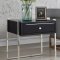 Annie Side Table 803 in Black Glass by Meridian