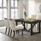 Malia Dining Set 5Pc 122341 in Oak & Black by Coaster w/Options