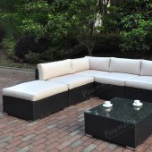 427 Outdoor Patio 7Pc Sectional Sofa Set by Poundex w/Options