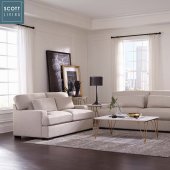 Becca Sofa 508421 in Beige - Scott Living by Coaster w/Options