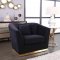 Arabella Sofa 617 in Black Velvet Fabric by Meridian w/Options