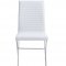 ZZ Dining Table by ESF w/Glass Top & Optional 85 White Chairs