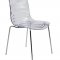 Astor Set of 4 Dining Chairs AC20CL in Clear by LeisureMod