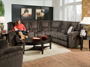 186500 Hamilton Reclining Sectional Sofa in Charcoal by Chelsea [CHFSS-186500 Hamilton]