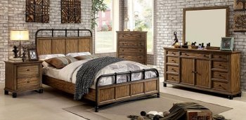 Mcville CM7558 Bedroom in Dark Oak Finish w/Options [FABS-CM7558-Mcville]