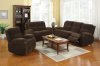 Haven Reclining Sofa CM6554 in Dark Brown Fabric w/Options