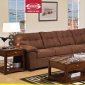 Espresso Microfiber Acme Aislin 50385 Sectiona Sofa w/Options